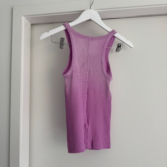 Re/Done Hanes Purple Tank - Picture 3 of 3